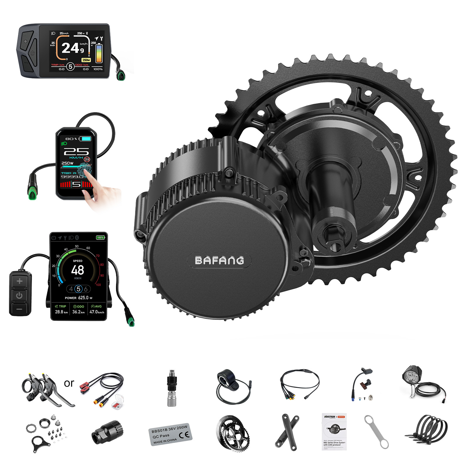 Central Motor Kit With Torque Sensor 500W - [Доставка по США] Мотор Bafang 750W