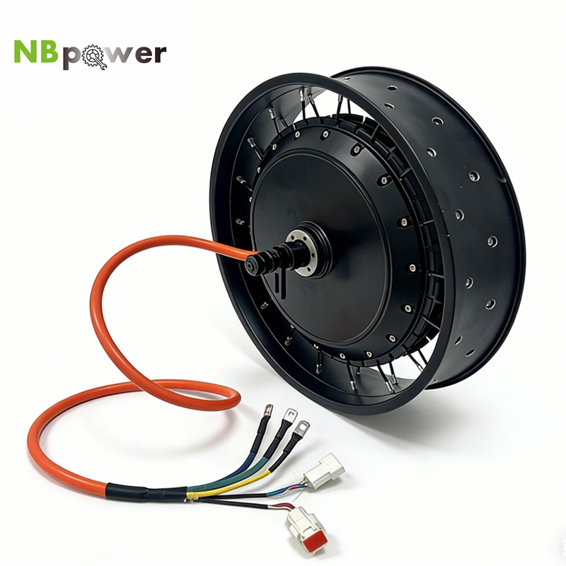 72V 8000W Brushless Hub Motor - NBpower/QS 273 40H 48-96 В номинальный