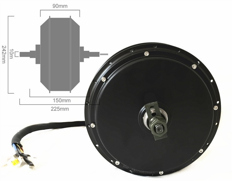 Комплект для переоборудования  – обзор и цена 5000W Hub Motor Kit 72V