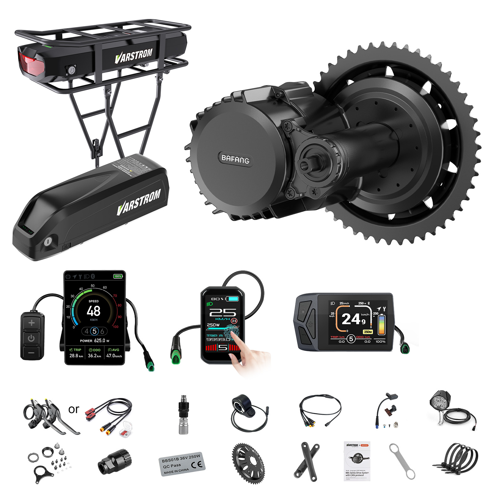 [Доставка из США] Мотор Bafang – обзор и цена Torque Sensor Mid Drive Motor Kit