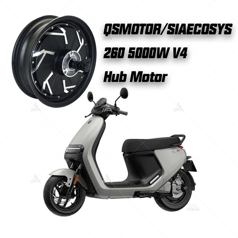 Мотор-колесо QSMotor QS260 V4  – обзор и цена Direct Drive Hub Motor 72V 5000W